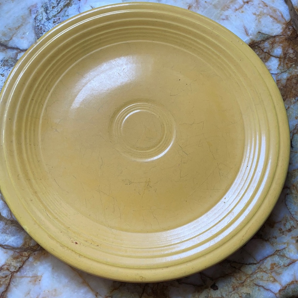 Fiestaware 2 Plates- Marigold and Pale Yellow